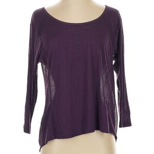 American Eagle Outfitters Deep Purple Long Sleeve Top